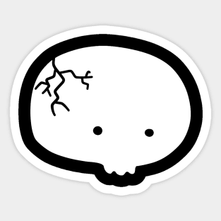 Skull Blob Sticker